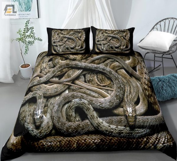 Snakes In Bed Cozy Up With Our Hissterical Bedding Set elitetrendwear 1