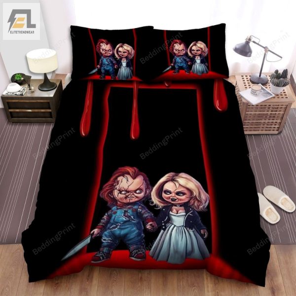 Sleep With Chucky Hilarious Horror Bedding Set elitetrendwear 1