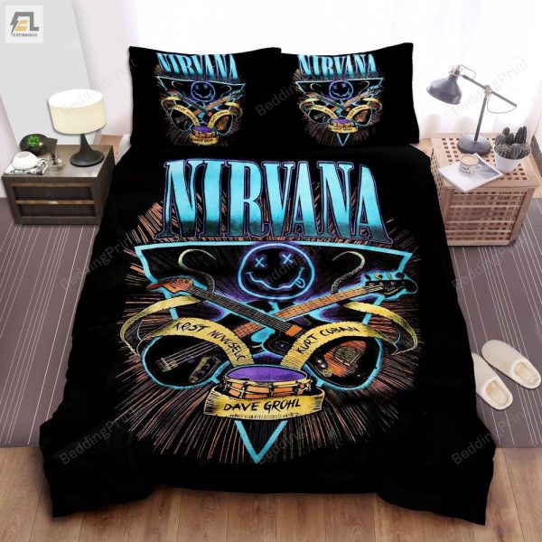 Rock Your Sleep Nirvana Drum Guitar Bedding Sets elitetrendwear 1