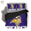 Snooze Like A Viking Funny Nfl Minnesota Duvet Cover Set elitetrendwear 1