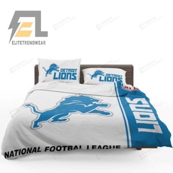 Roar To Sleep Detroit Lions 3D Duvet Set Fantastic Bed elitetrendwear 1