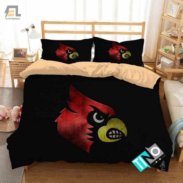 Dream Big Louisville Cardinals 3D Bed Set For Super Fans elitetrendwear 1