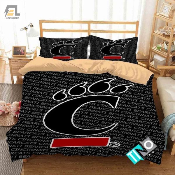 Snuggle Like A Bearcat Personalized 3D Bedding Set elitetrendwear 1