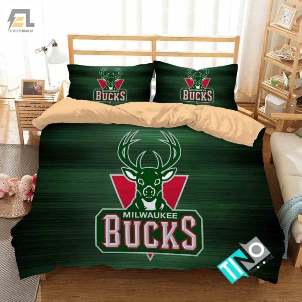 Bucks Fan Musthave Hilarious 3D Logo Duvet Cover Set elitetrendwear 1