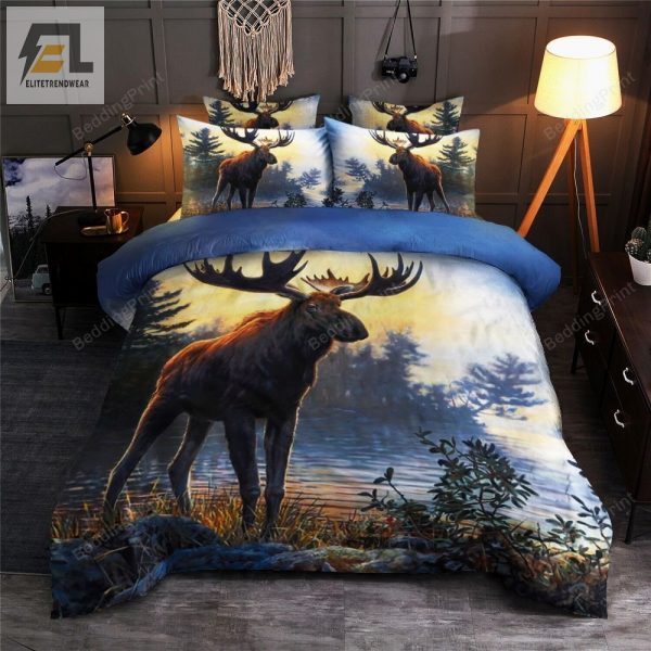 Quirky Moose Lake Duvet Perfect Funny Gift For Moose Lovers elitetrendwear 1