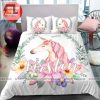 Magical Unicorn Flowers Duvet Custom Name For Girls elitetrendwear 1