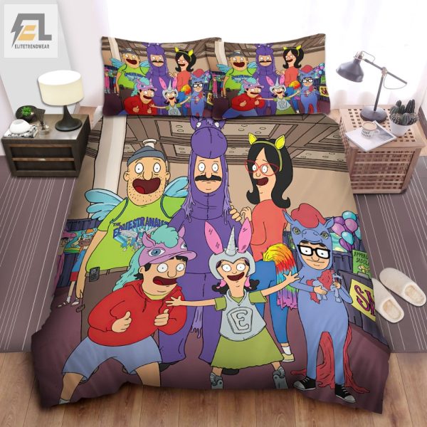 Quirky Bobs Burgers Equestranauts Duvet Cover Set Cozy Fun elitetrendwear 1