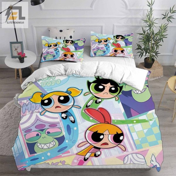 The Powerpuff Girls Bedding Sets Gift For Birthday Halloween Christmas Thanksgiving elitetrendwear 1