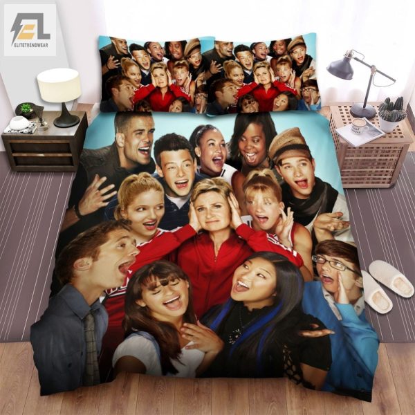 Glee Movie Poster 2 Bedding Sets Duvet Cover Flatsheet Gift For Christmas Thanksgiving Halloween elitetrendwear 1