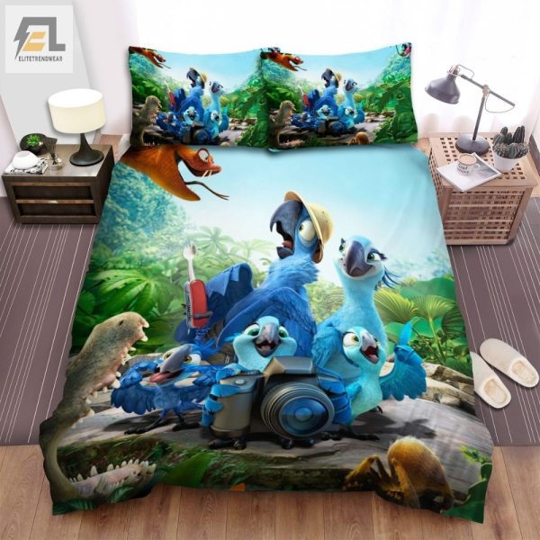 Rio Family Adventure Bedding Set Duvet Cover Gift For Christmas Birthday Thanksgiving elitetrendwear 1