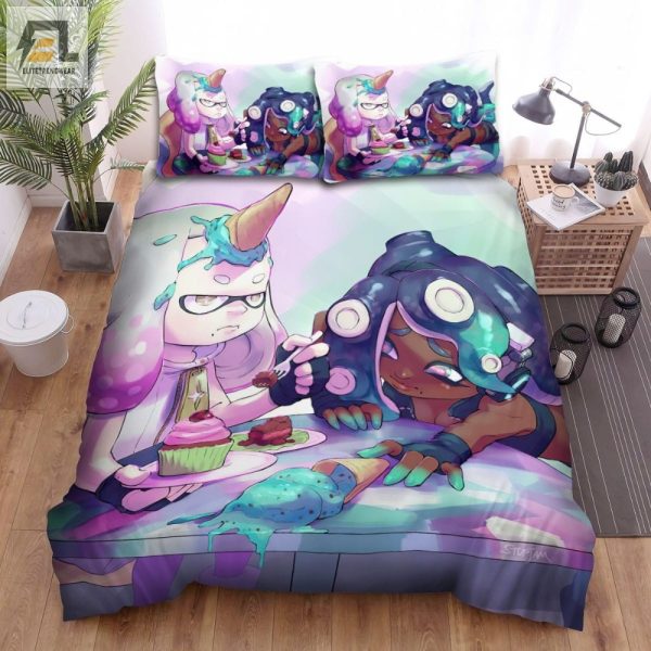 Splatoon Poor Marina Bedding Sets Duvet Cover Flatsheet Pillowcase For Your Lover elitetrendwear 1