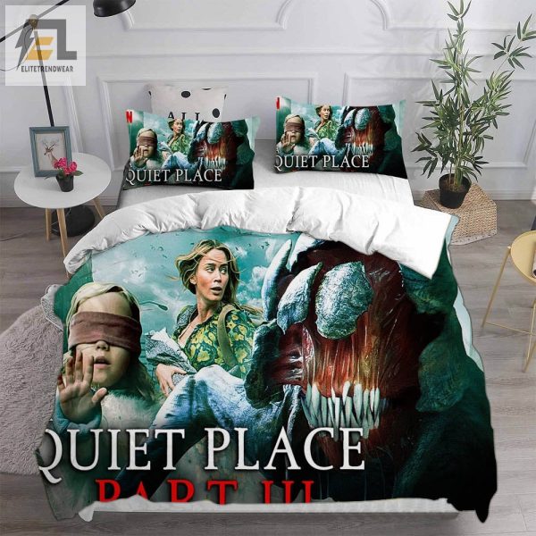 A Quiet Place Bedding Sets Gift For Christmas Thanksgiving Halloween elitetrendwear 1