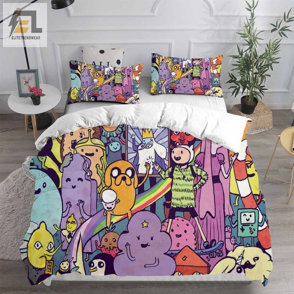 Adventure Time Bedding Sets Gift For Christmas Thanksgiving Halloween elitetrendwear 1 2