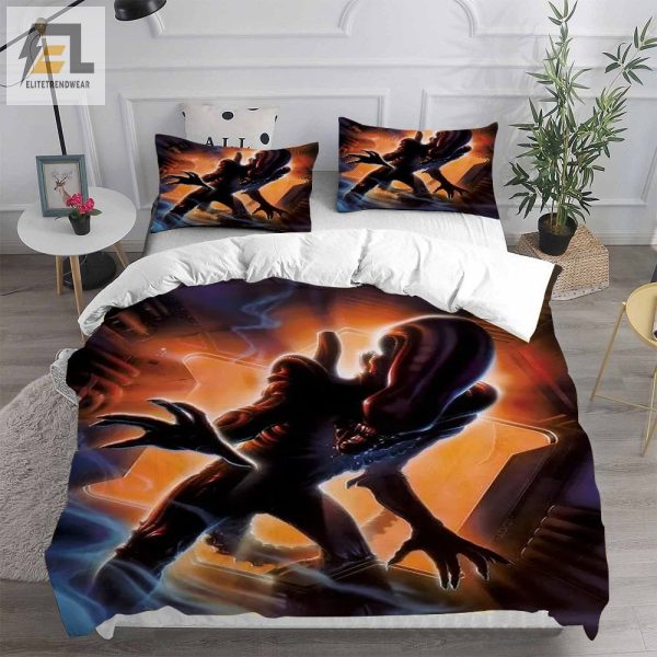 Alien Bedding Sets Duvet Cover Flatsheet Pillowcase For Your Lover elitetrendwear 1 2