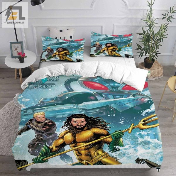 Aquaman And The Lost Kingdom Bedding Sets Duvet Cover Flatsheet Pillowcase For Your Lover elitetrendwear 1