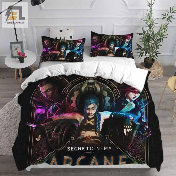 Arcane Season 1 Bedding Sets Duvet Cover Flatsheet Pillowcases Perfect Gift For Fans elitetrendwear 1 2