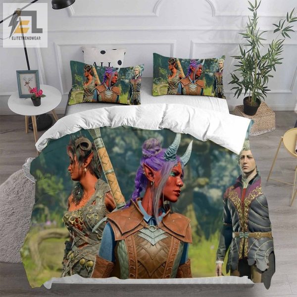 Baldurs Gate Decorative Bedding Sets For Fan Halloween Christmas Thanksgiving elitetrendwear 1