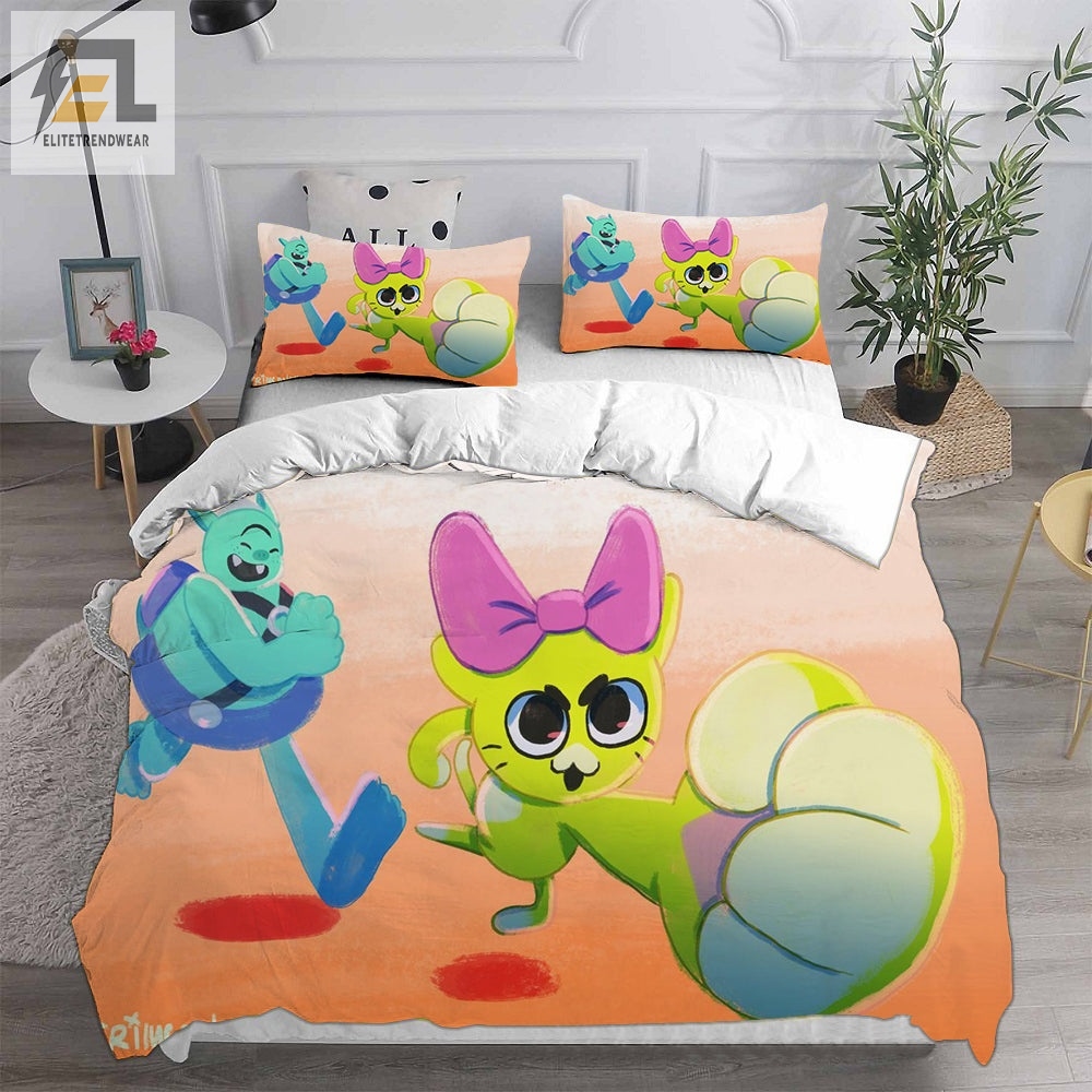 Battle Kitty Bedding Sets Duvet Cover Flatsheet Pillowcases Perfect Gift For Fans elitetrendwear 1