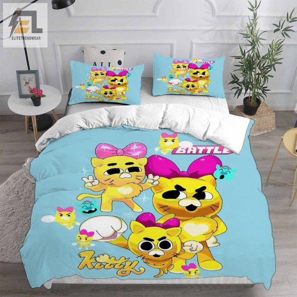 Battle Kitty Bedding Sets Gift For Halloween Thanksgiving Christmas elitetrendwear 1