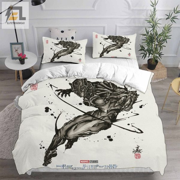 Black Panther Wakanda Forever Bedding Sets Duvet Cover Flatsheet Pillowcases For Every Bedroom elitetrendwear 1 2