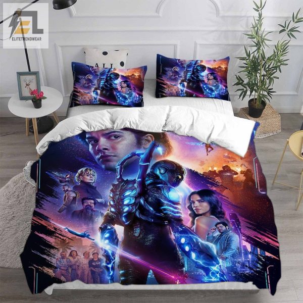 Blue Beetle Bedding Sets Gift For Fathers Day Halloween Christmas elitetrendwear 1