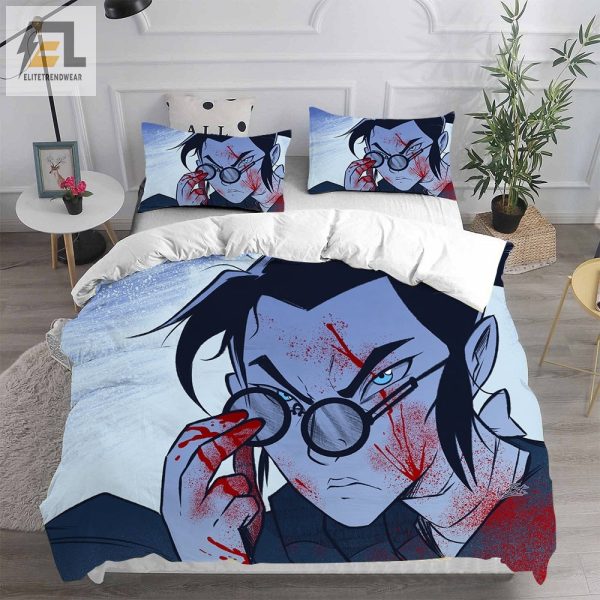 Blue Eye Samurai Bedding Sets Gift For Christmas Halloween Black Friday elitetrendwear 1