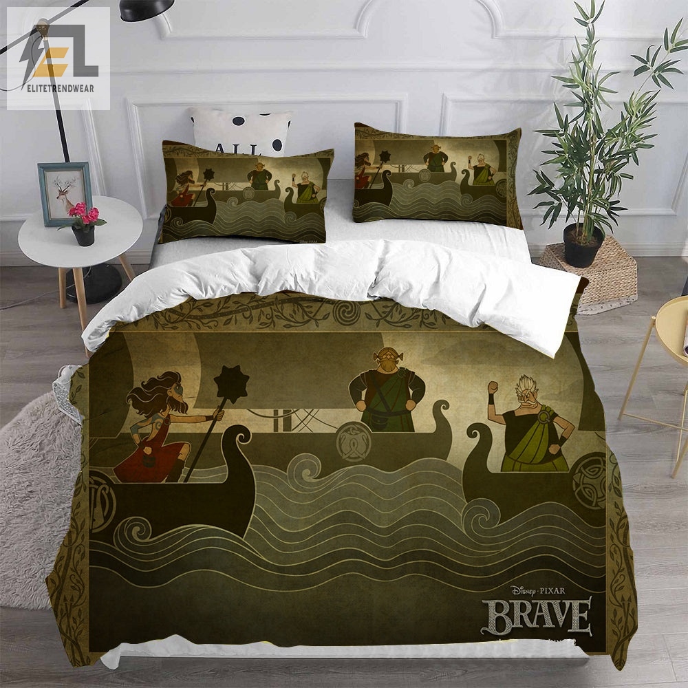 Brave Bedding Sets Gift For Fathers Day Halloween Christmas elitetrendwear 1