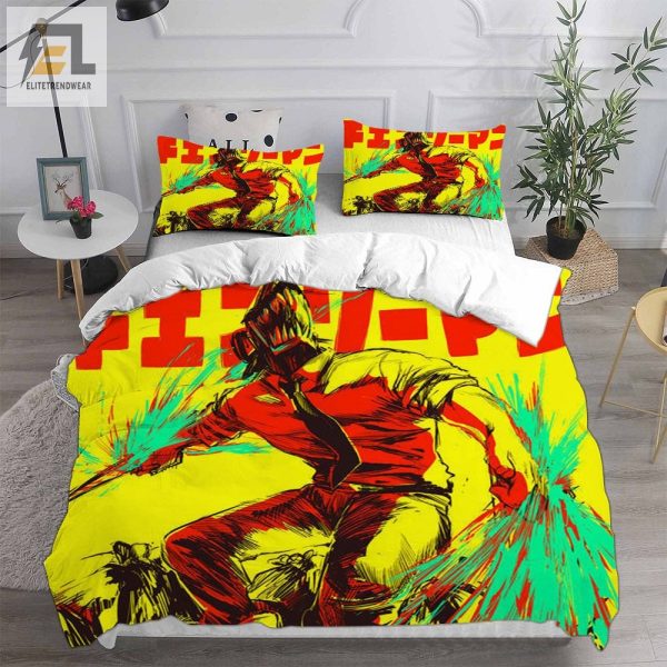 Chainsaw Man Bedding Sets Duvet Cover Flatsheet Pillowcase For Your Lover elitetrendwear 1 2