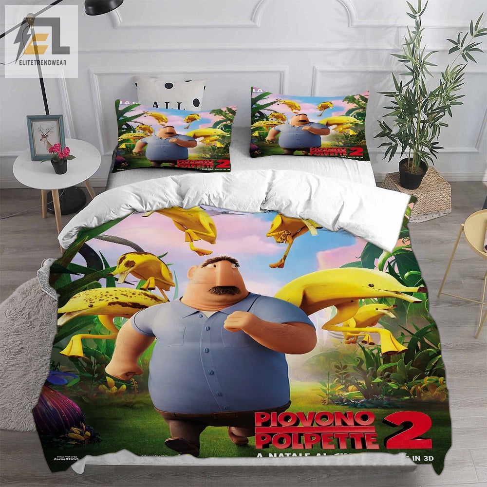 Cloudy With A Chance Of Meatballs Bedding Sets Duvet Cover Flatsheet Pillowcase For Your Lover elitetrendwear 1