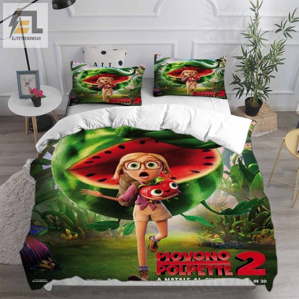 Cloudy With A Chance Of Meatballs Bedding Sets Duvet Cover Flatsheet Pillowcases Perfect Gift For Fans elitetrendwear 1