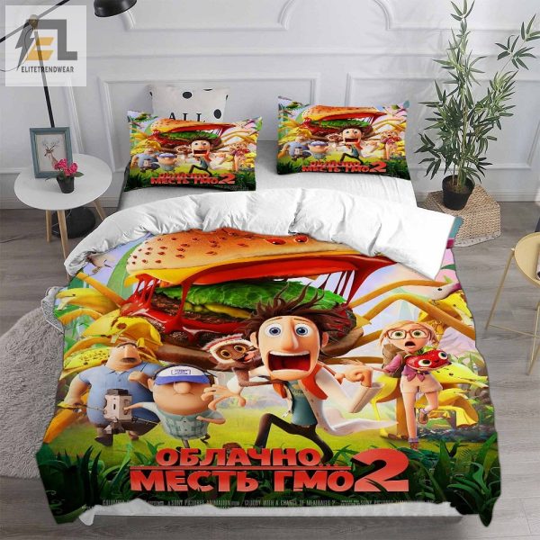 Cloudy With A Chance Of Meatballs Bedding Sets Gift For Birthday Halloween Christmas Thanksgiving elitetrendwear 1