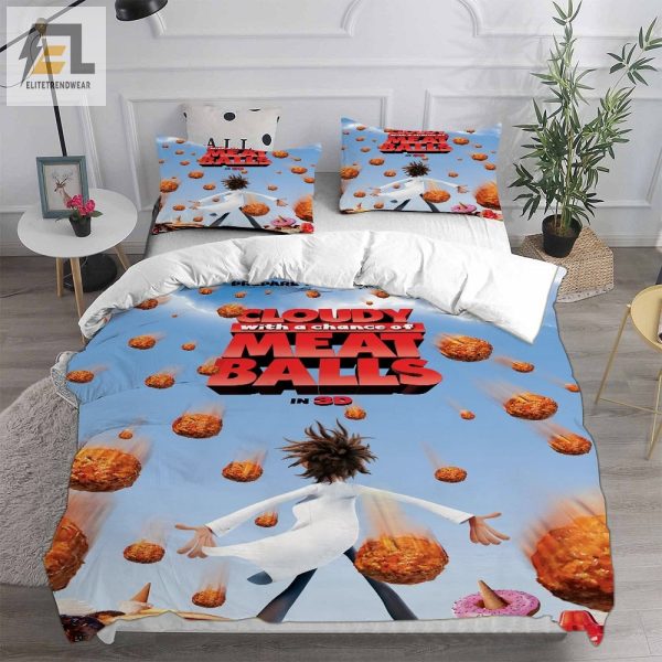 Cloudy With A Chance Of Meatballs Bedding Sets Gift For Birthday Halloween Christmas Thanksgiving elitetrendwear 1 2