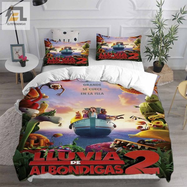 Cloudy With A Chance Of Meatballs Bedding Sets Gift For Halloween Thanksgiving Christmas elitetrendwear 1