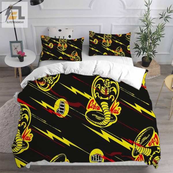 Cobra Kai Bedding Sets Duvet Cover Flatsheet Pillowcase For Your Lover elitetrendwear 1