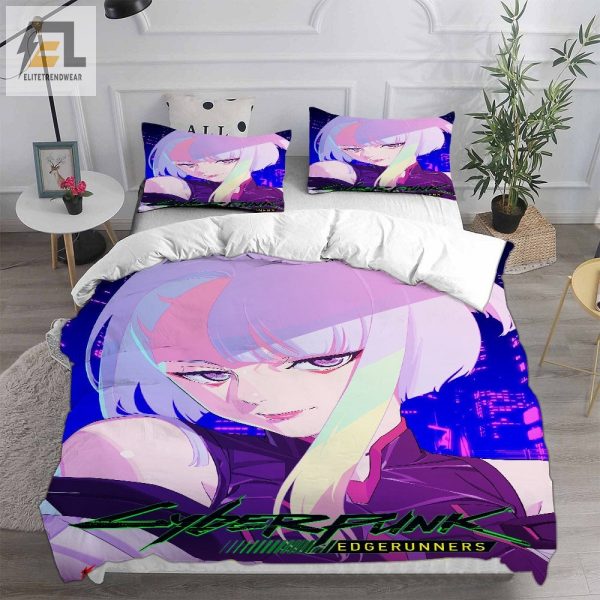 Cyberpunk Edgerunners Bedding Sets Duvet Cover Flatsheet Pillowcases For Every Bedroom elitetrendwear 1 2