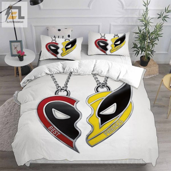 Deadpool Wolverine Bedding Sets Gift For Christmas Thanksgiving Halloween elitetrendwear 1 4