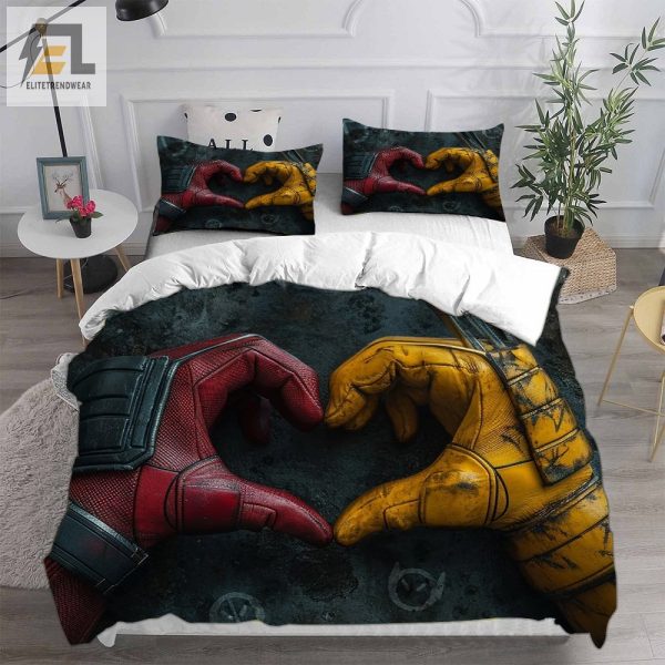 Deadpool Wolverine Decorative Bedding Sets For Fan Halloween Christmas Thanksgiving elitetrendwear 1