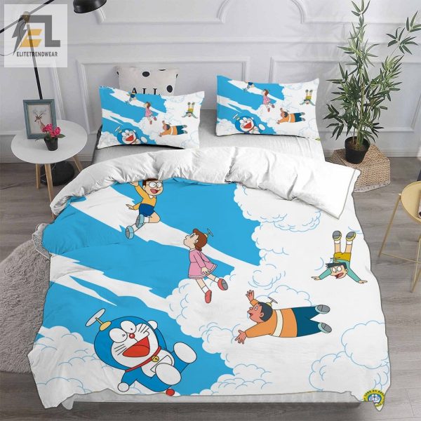 Doraemon Bedding Sets Duvet Cover Flatsheet Pillowcases For Every Bedroom elitetrendwear 1