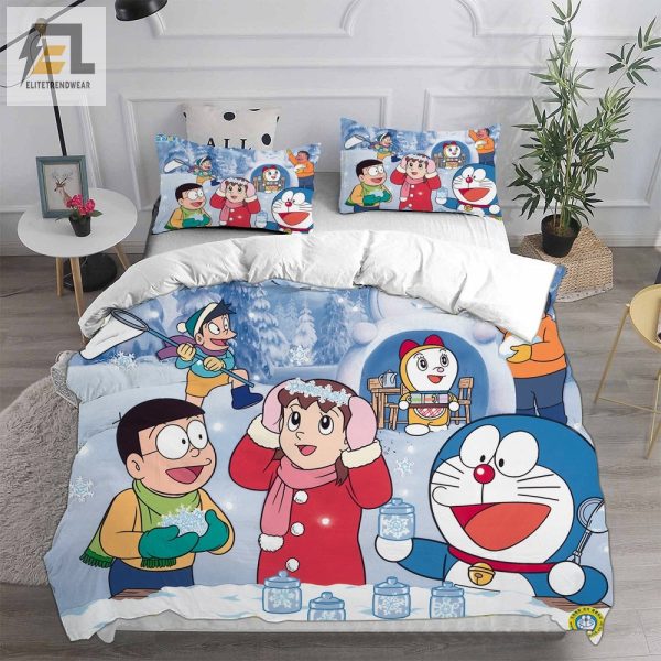 Doraemon Bedding Sets Gift For Birthday Halloween Christmas Thanksgiving elitetrendwear 1 4