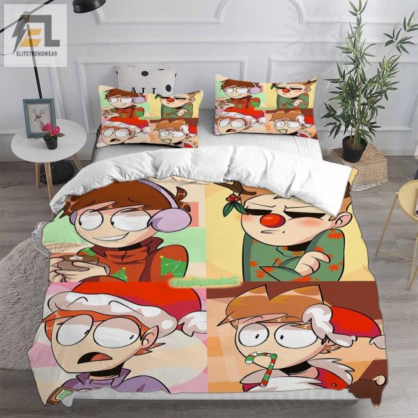 Eddsworld Bedding Sets Gift For Halloween Thanksgiving Christmas elitetrendwear 1 2