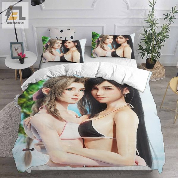 Final Fantasy Vii Remake Bedding Sets Gift For Fathers Day Halloween Christmas elitetrendwear 1