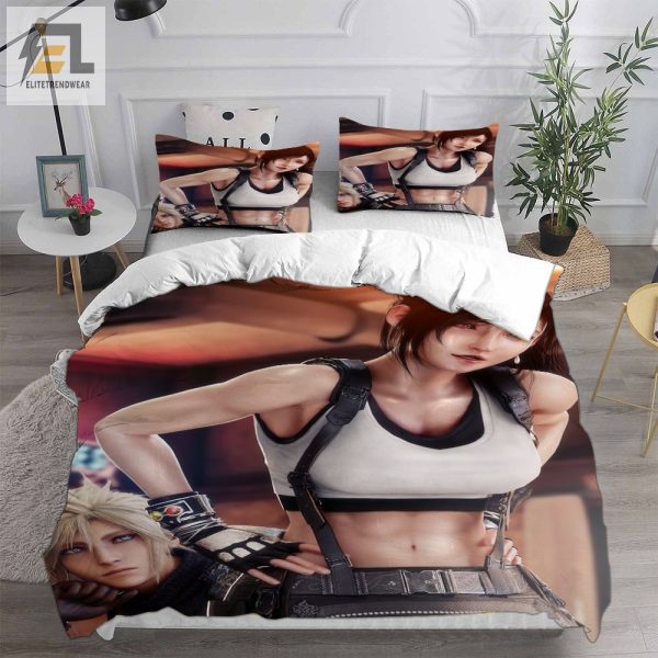 Final Fantasy Vii Remake Bedding Sets Gift For Halloween Thanksgiving Christmas elitetrendwear 1