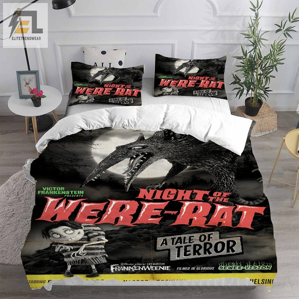 Frankenweenie Decorative Bedding Sets For Fan Halloween Christmas Thanksgiving elitetrendwear 1