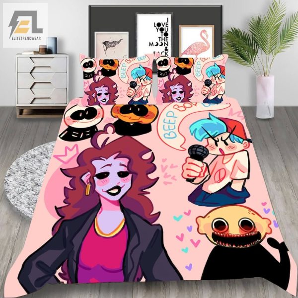 Friday Night Funkin Bedding Sets Duvet Cover Flatsheet Pillowcases Perfect Gift For Fans elitetrendwear 1