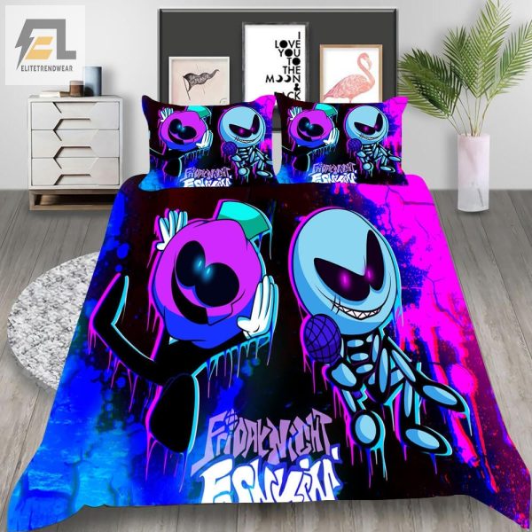 Friday Night Funkin Bedding Sets Gift For Fathers Day Halloween Christmas elitetrendwear 1