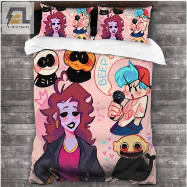 Friday Night Funkin Bedding Sets Gift For Wife Husband Besties elitetrendwear 1