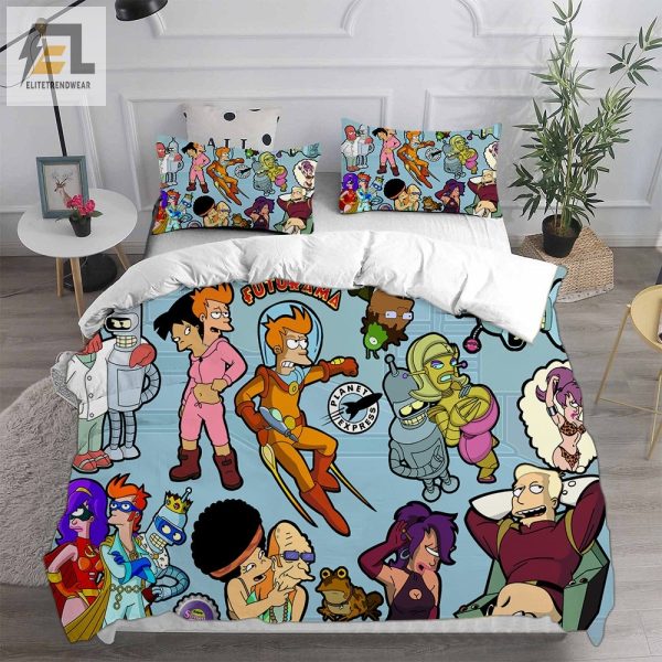 Futurama Season 1 Bedding Sets Gift For Wife Husband Besties elitetrendwear 1