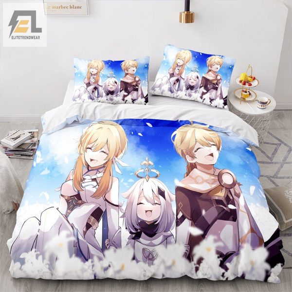 Game Genshin Impact Bedding Sets Duvet Cover Flatsheet Pillowcases Perfect Gift For Fans elitetrendwear 1