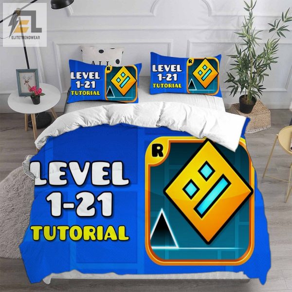 Geometry Dash Bedding Sets Gift For Christmas Thanksgiving Halloween elitetrendwear 1