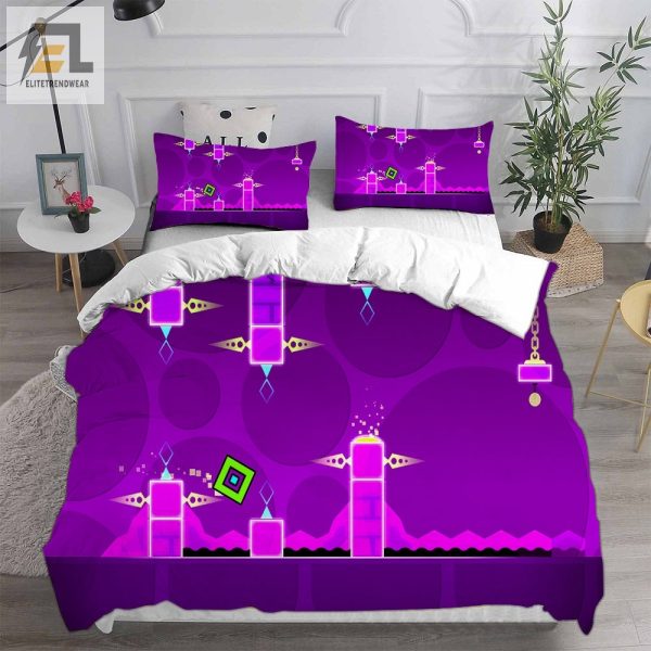 Geometry Dash Bedding Sets Gift For Wife Husband Besties elitetrendwear 1